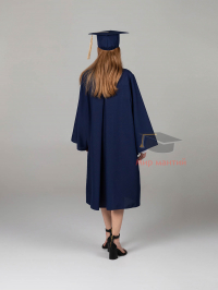 Мантия бакалавра с шапочкой цвет тёмно-синий