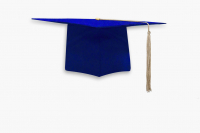 Мантия бакалавра с шапочкой цвет синий (василёк)