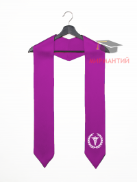 Галстук выпускника фуксия