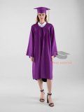 Мантия бакалавра с шапочкой цвет фиолетовый