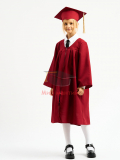Детская мантия выпускника, цвет бордовый