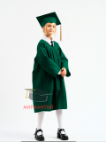 Детская мантия выпускника, цвет темно-зеленый