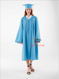 Мантия бакалавра с шапочкой цвет голубой