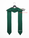 Темно-зеленый галстук выпускника